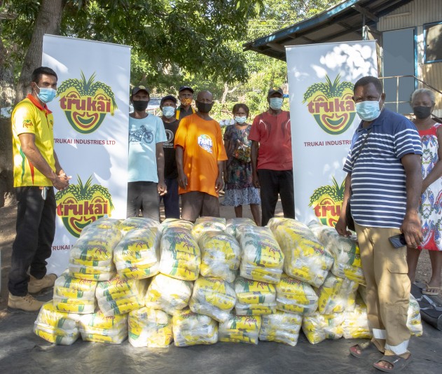 Trukai donates one tonne of rice to Kukipi village 