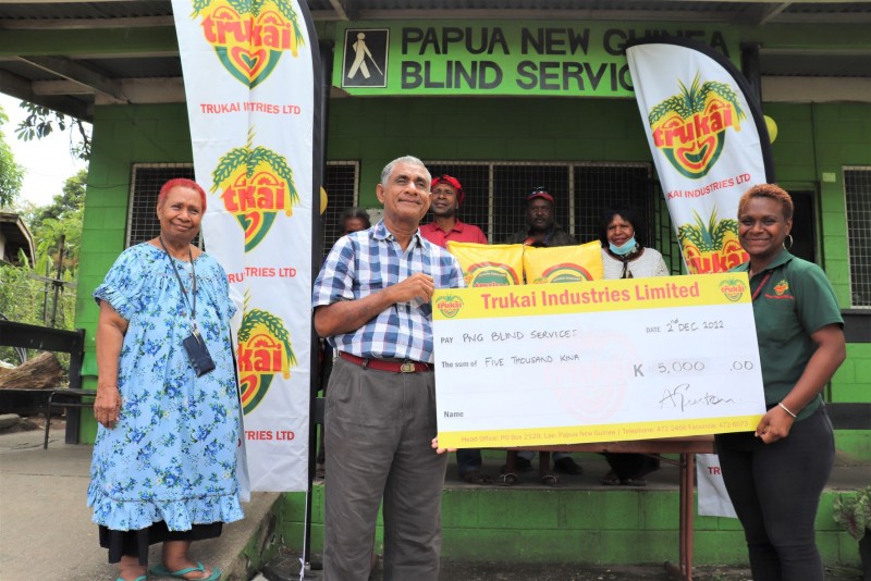 Trukai assists Blind Centre to commemorate Disability Day