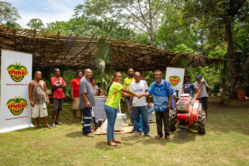 Trukai supports local farmer with Village Sustainability Kit