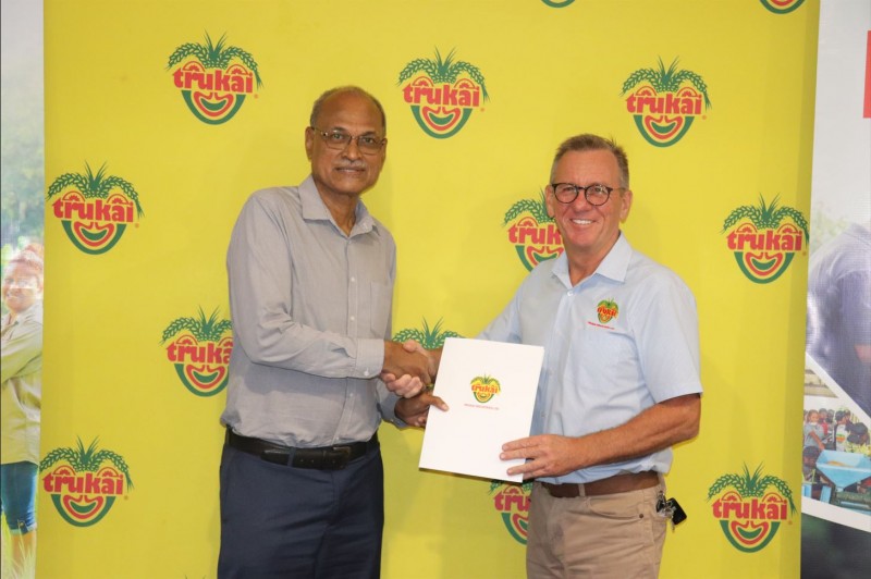 Trukai signs local rice famer training agreement with PAU