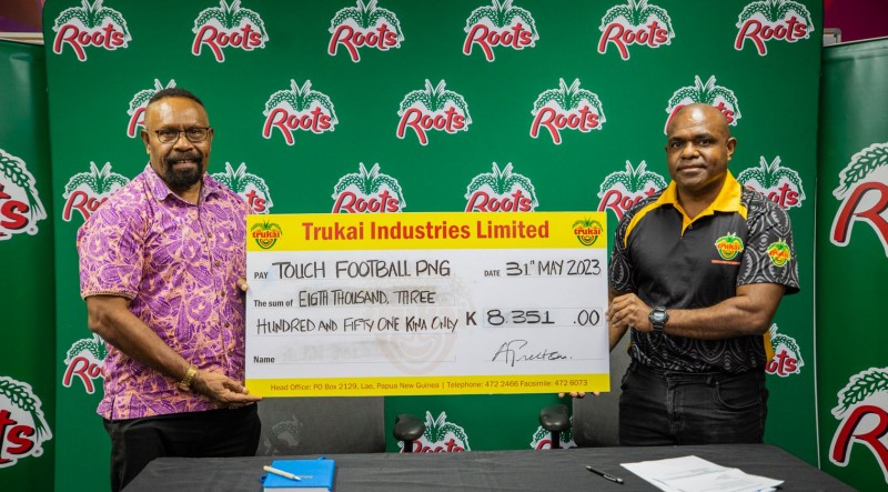 Trukai supports Touch Football PNG