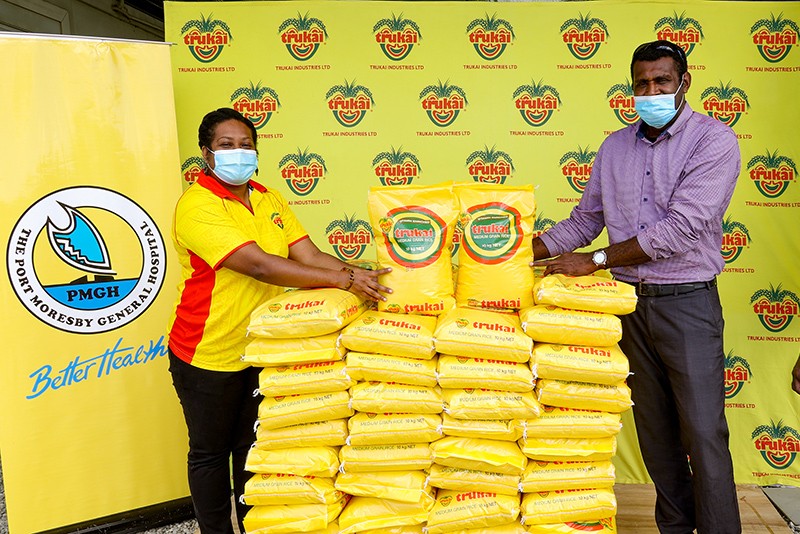 Trukai Supports major hospital with rice