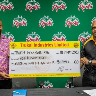 Trukai supports Touch Football PNG